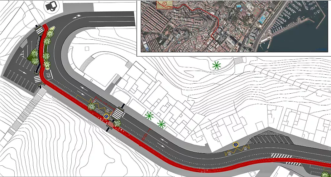 Plano carril bici Barranquillo Don Zoilo