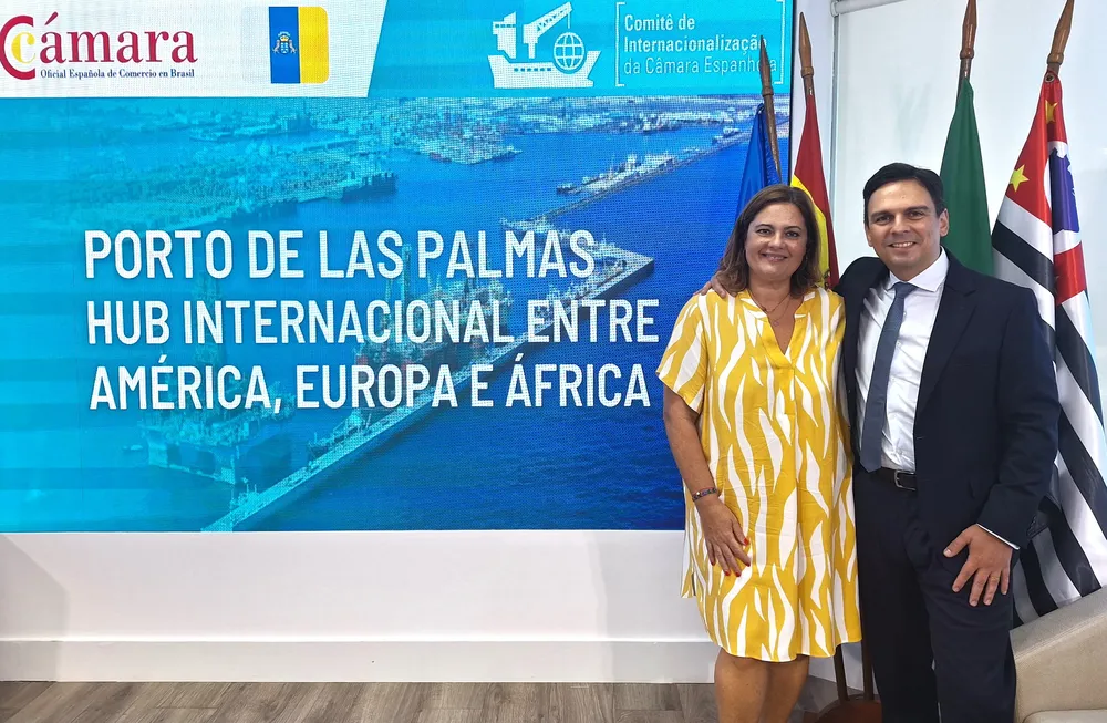 autoridad-portuaria-de-las-palmas-explora-nuevas-vias-de-negocio-con-empresas-brasil beatriz calzada, presidenta autoridad portuaria de las palmas