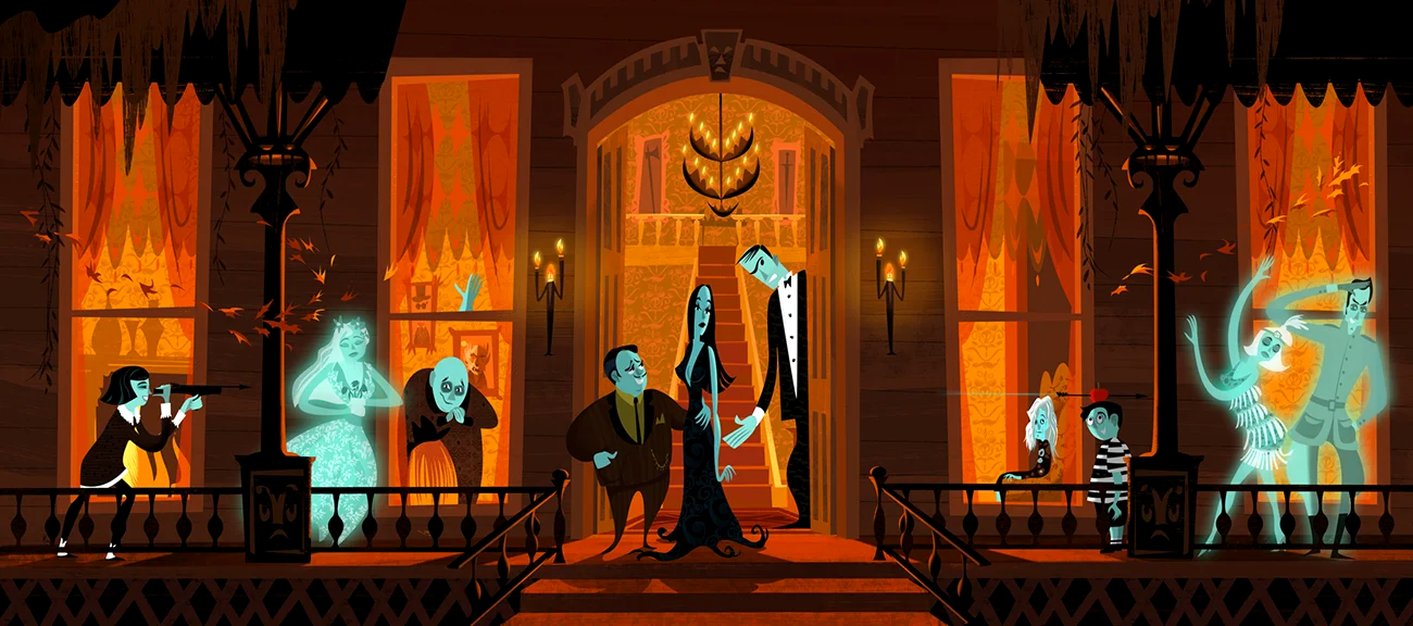 animayo-acoge-estreno-mundial-exposicion-inedita-The-Visual-World-of-Alan-Bodner_The Adams-Family