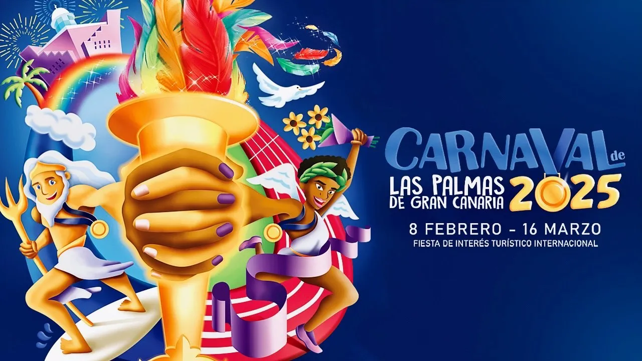 cartel-carnaval-las-palmas-de-gran-canaria-alegoria-los-juegos-olimpicos