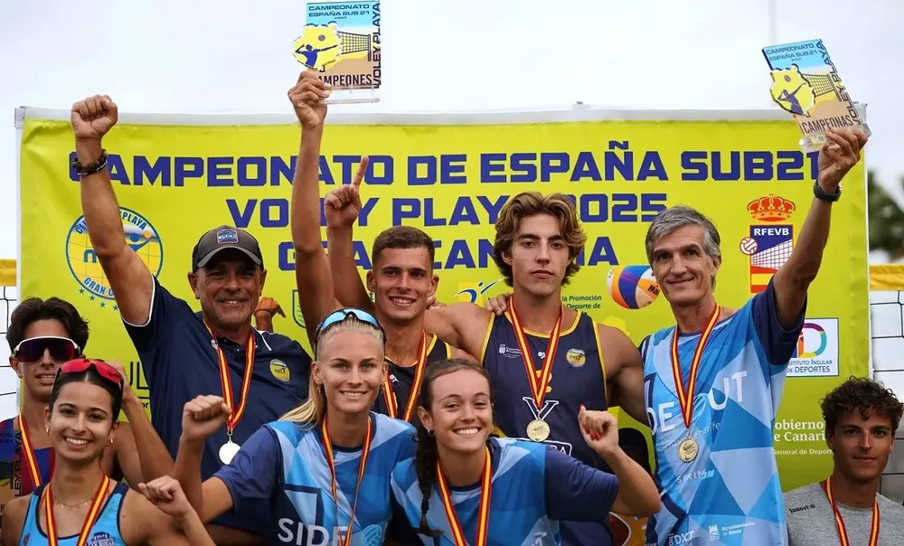 carlos-gimeno-y-leonardo-koeppe-campeones-de-españa-sub-21-de-voley-playa_noticias-de-gran-canaria resumen de prensa con las cinco noticias de Gran Canaria más destacadas este domingo 3 de agosto de 2025