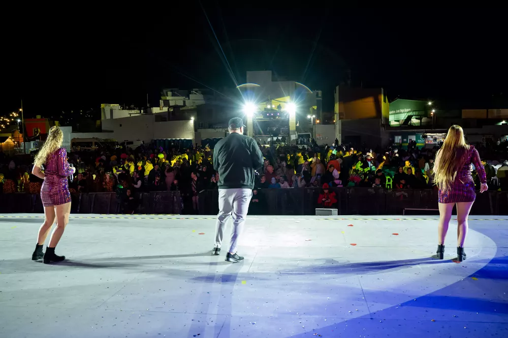 La Quinta durante la actuación de Acuarela en la Gala de la diversidad funcional