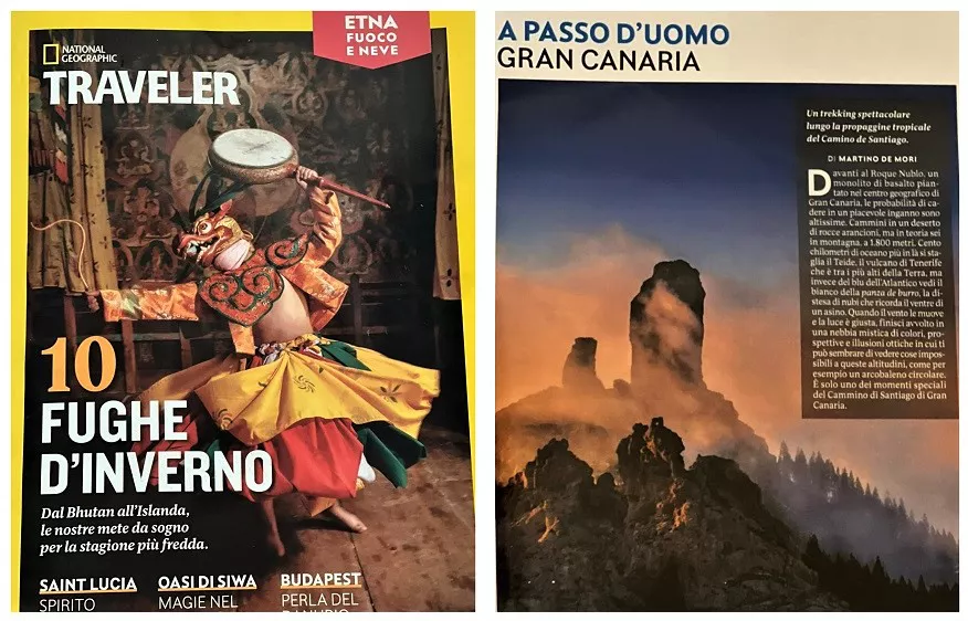 Camino de Santiago de Gran Canaria en revista National Geographic Traveler