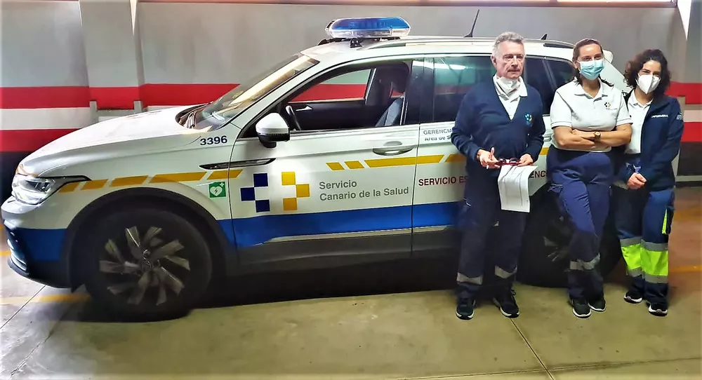 Profesionales-de-un-equipo-del-Servicio-Especial-de-Urgencias-de-la-Gerencia-de-Atencion-Primaria-de-Gran-Canaria